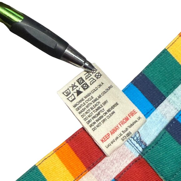 Lucy & Yak Limited Edition Rainbow Dungarees Size US 16 / UK 20R (XL), RARE - Picture 8 of 9